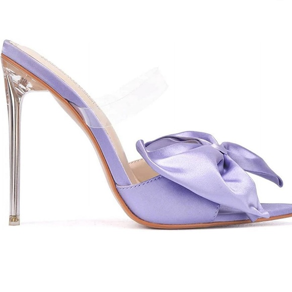 Cape Robbin Shoes - NEW • Cape Robbin Lavender Bow Stiletto Heels
